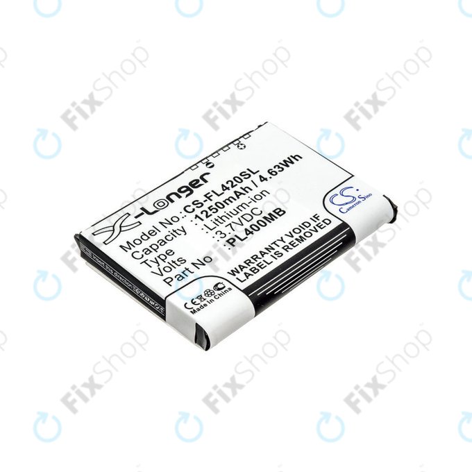 Battery for Fujitsu Siemens Loox N560, N520, N500, 420, 410, 1250mAh, Li-Ion, 3.7V, PL400MB, HQ