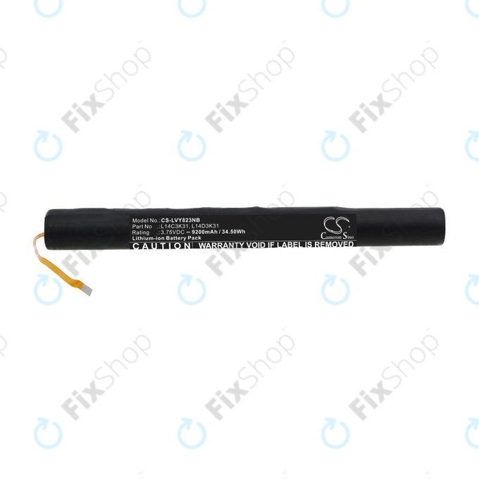 Battery for Lenovo Yoga Tablet 2, 9200mAh, Li-Ion, 3.75V, L14C3K31, HQ