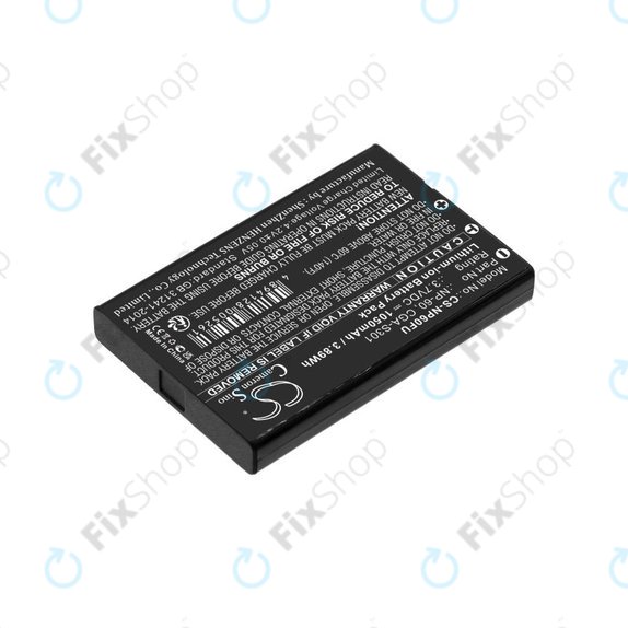Battery for Agfa, HP Photosmart, Toshiba Camileo, 1050mAh, Li-Ion, 3.7V, NP-60, COMA-BP1, HQ