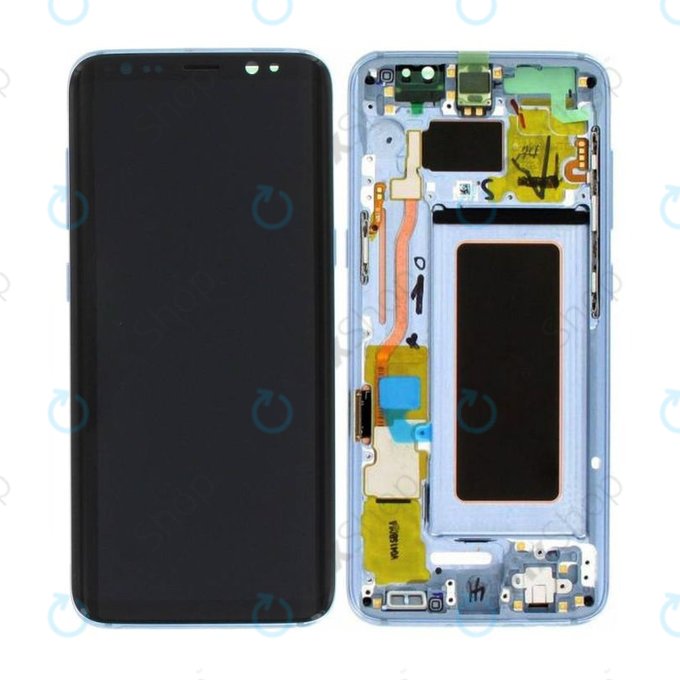 Samsung Galaxy S8 G950F - LCD Display + Touch Screen + Frame (Coral Blue) - GH97-20457D, GH97-20473D, GH97-20458D, GH97-20629D Genuine Service Pack