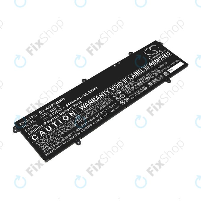 Battery for Asus VivoBook Pro 14, 14X, 15 OLED, 5400mAh, Li-Pol, 11.61V, C31N2019, HQ