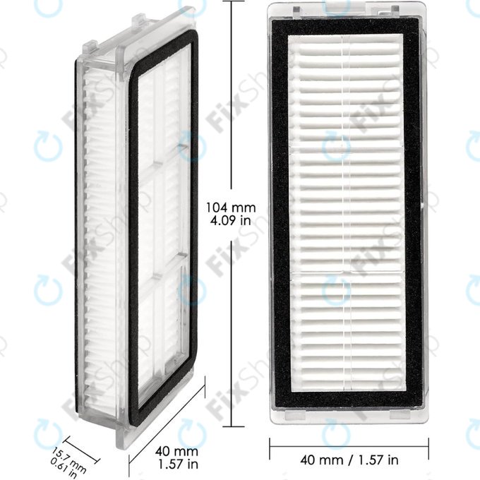 HEPA Filter, 2pcs for Xiaomi Dreame L20 Ultra, X20 Pro, X20 Pro Plus