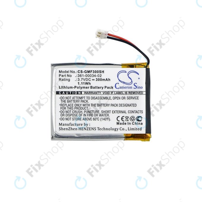 Garmin Fenix 3, 3 HR - Battery 361-00034-02 300mAh HQ