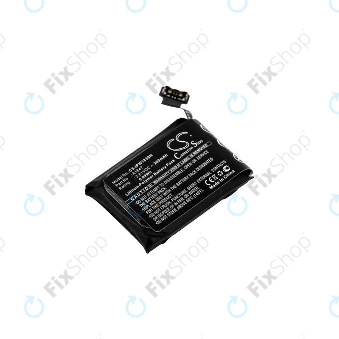 Battery for Apple Watch 3 38 mm, 260mAh, GPS Version, Li-Pol, 3.81 V, A1847, HQ