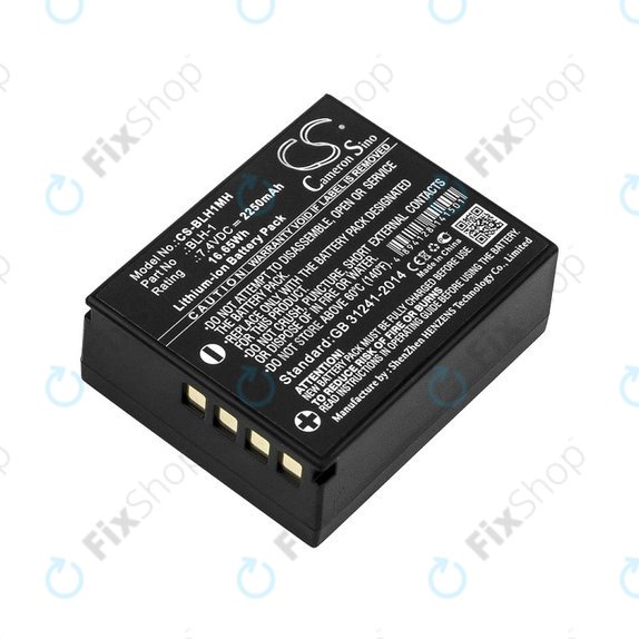 Battery for Olympus E-M1, 2250mAh, Li-Ion, 7.4V, BLH-1, HQ