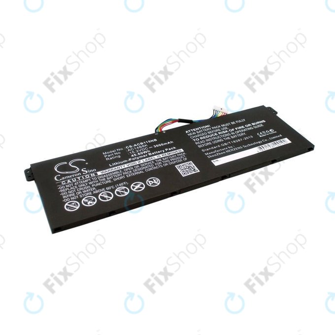 Battery for Acer Aspire 5, 7 E5, V3, Chromebook 11, 13, 15, 3000mAh, Li-Pol, 15.2V, AC14B18K, HQ