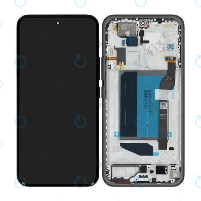 Display for Xiaomi Redmi Note 15 Pro+ 5G, Midnight Black, Touch Screen with Frame, 5600260P16U00, Genuine Service Pack