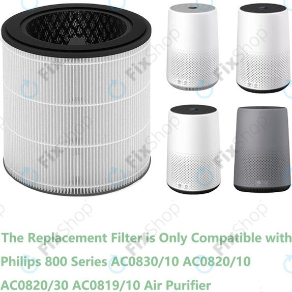 Philips 800-series, AC0830/10, AC0820/10, AC0820/30, AC0819/10 - HEPA filter 3in1 (Activated carbon)