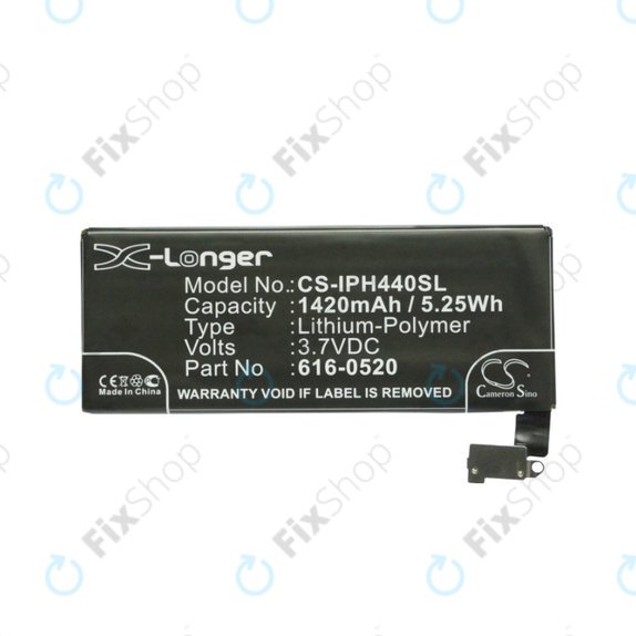 Apple iPhone 4 - Battery 616-0520 1420mAh HQ