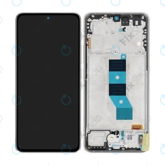 Xiaomi Poco M7 Pro 5G - LCD Display + Touch Screen + Frame (Silver) - 5600070O17P00 Genuine Service Pack