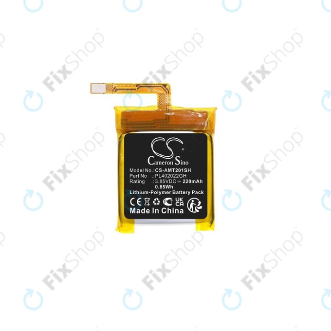 Battery for Amazfit GTS 2 Mini, 220mAh, Li-Pol, 3.85V, PL402022GH, HQ