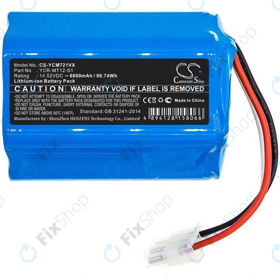 Miele Scout RX2, RX3 Home Vision - Battery YCR-MT12-S1 Li-Ion 14.52V 6800mAh HQ