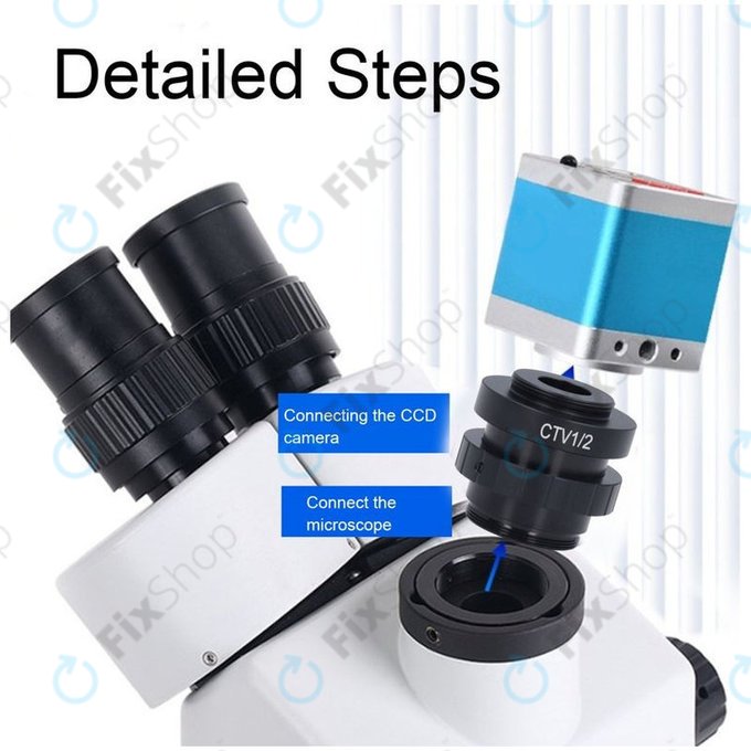 CTV Adapter 1/2" C-Mount for Microscope