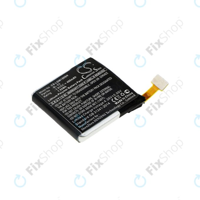 Battery for LG W150, LG Watch Urbane, 400mAh, Li-Pol, 3.8V, BL-S3, HQ