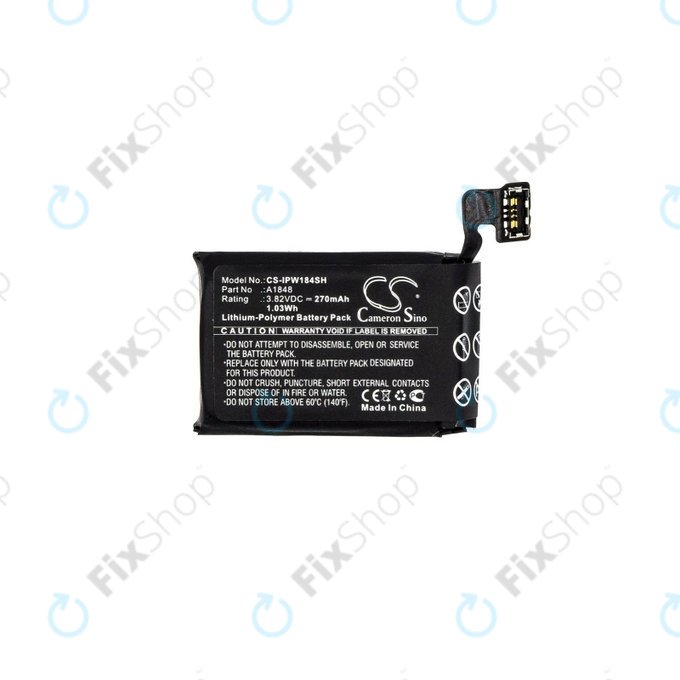 Apple Watch 3 38mm - Battery A1848 (GPS + Cellular Version) 270mAh HQ