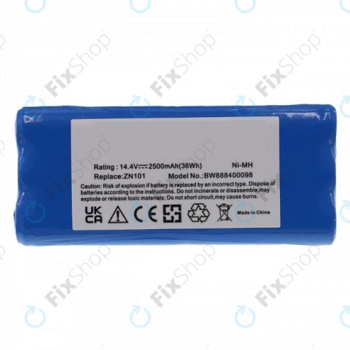 Ecovacs Dibea ZN101, K6, L6, Dirt Devil - Battery 0606004 Ni-MH 14.4V 2500mAh