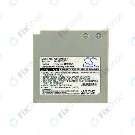 Battery for Samsung VP-MX10, 20, 850mAh, Li-Ion, 7.4V, IA-BP85ST, HQ