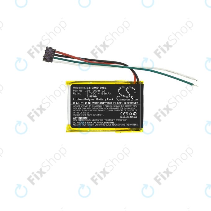 Garmin 3LA037240, Edge 130 - Battery 361-00086-02 150mAh HQ