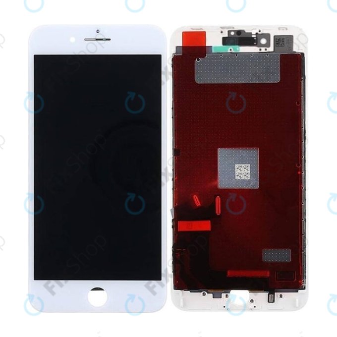 Display In-Cell for iPhone 8 Plus, White, Touch Screen with Frame, FixPremium