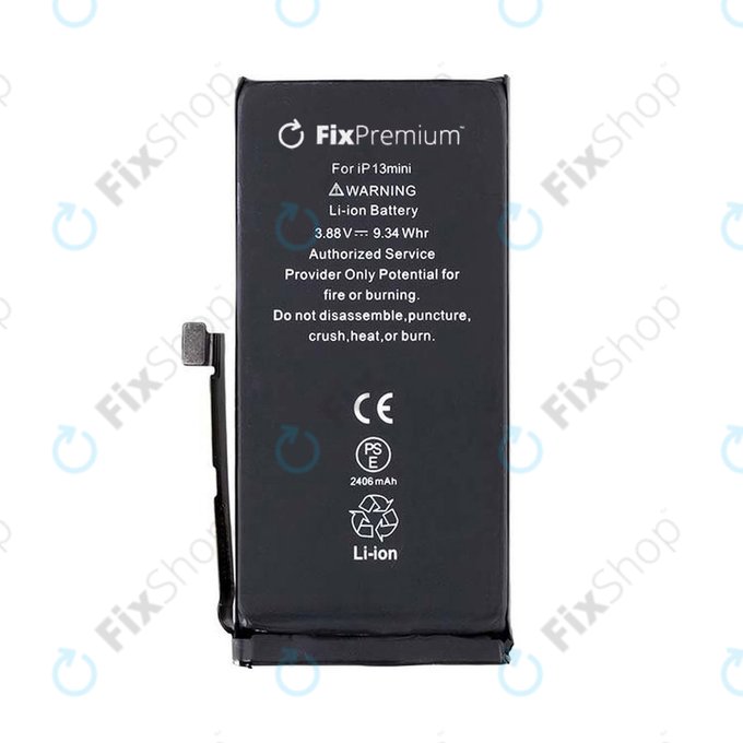 Battery for iPhone 13 Mini, 2406mAh, DIAGNOSTIC