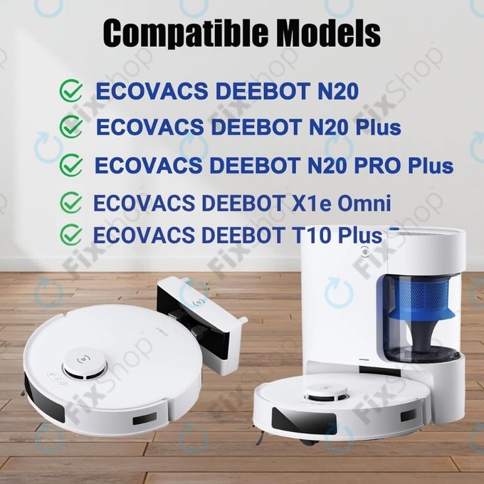 HEPA Filter, 2pcs for Ecovacs Deebot N20, N20 Plus, N20 Pro Plus