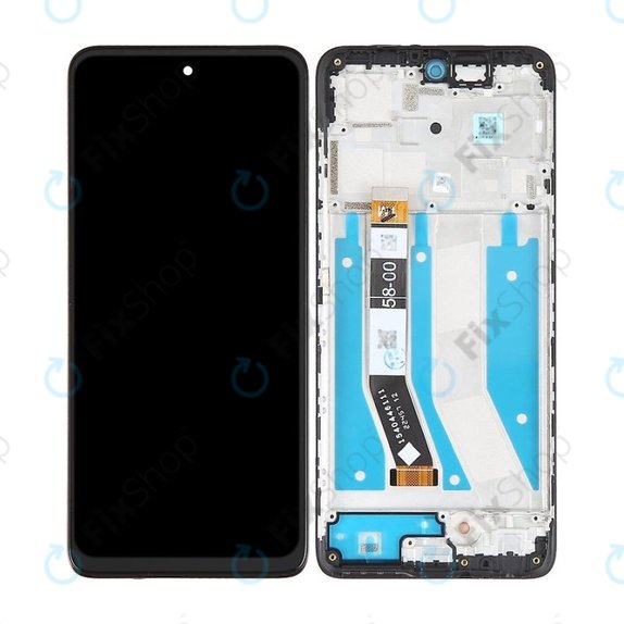 Motorola Moto G73 - LCD Display + Touch Screen + Frame (Black) TFT
