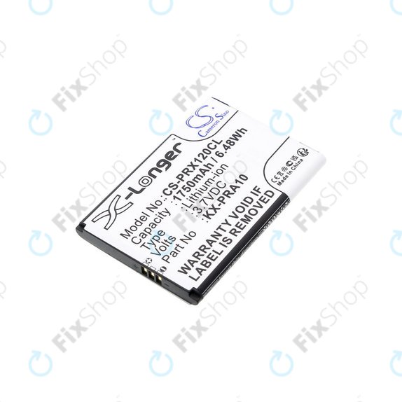 Battery for Panasonic KX-PRX110, 120, 150, 1750mAh, Li-Ion, 3.7V, KX-PRA10, HQ