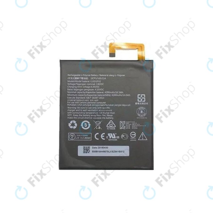 Lenovo Tab 2 A8-50, S8-50 - Battery L13D1P32 4290mAh