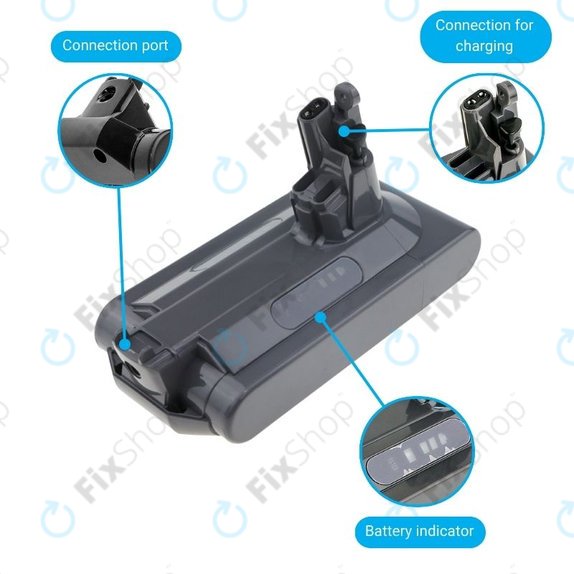 Dyson V10 - Battery 969352-02, SV12, 206340 Li-Ion 25.2V 3000mAh HQ