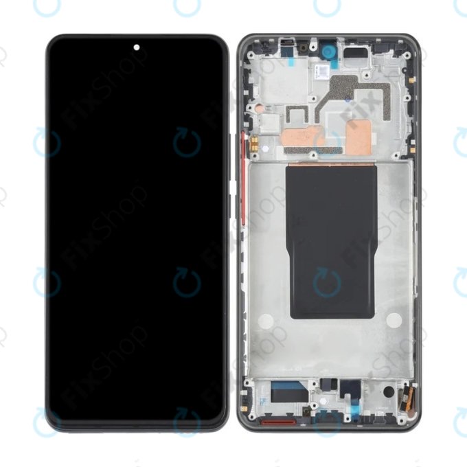 Xiaomi 12T Pro 22081212UG - LCD Display + Touch Screen + Frame (Black) OLED