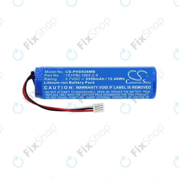 Battery for Philips Avent SCD923P, SCD923/26, Avent SCD923, 3350mAh, Li-ion, 3.7V, 1S1PBL1865-2.6, HQ