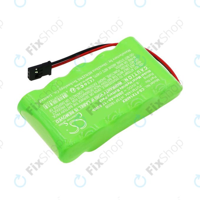 Battery for Futaba 14SG, 4PKS, 2000mAh, Ni-MH, 6V, FUTM1484, HQ