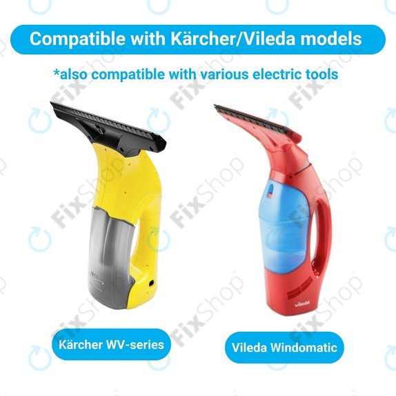 Karcher WV1, WV2, WV2 Plus, WV2 Premium, WV50 Plus, WV70 Plus - Battery INR18650 Li-Lon 3.7V 2900mAh HQ