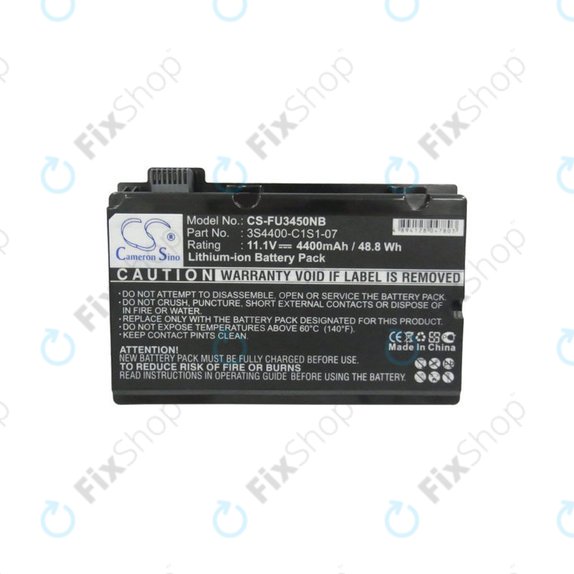 Battery for Fujitsu Amilo Pi3450, Amilo Pi3525, Amilo Pi3540, 4400mAh, Li-Ion, 11.1V, 3S4400-C1S1-07, HQ
