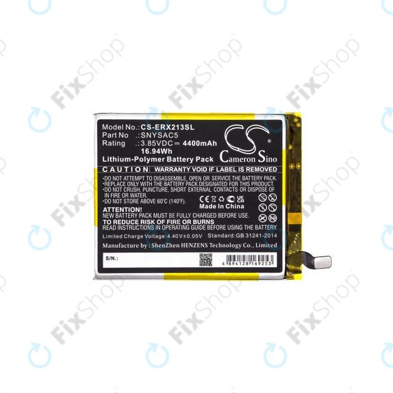 Battery for Sony Xperia 10 III, 4400mAh, Li-Pol, 3.85 V, SNYSAC5, HQ