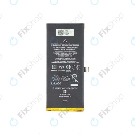 Google Pixel 4a 5G - Battery G025E 3885mAh - G823-00201-01 Genuine Service Pack