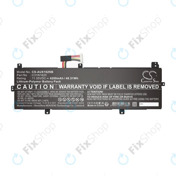 Battery for Asus BX430, Expertbook B5440fa, P5240ua-1a, 4200mAh, Li-Pol, 11.55V, C31N1620, HQ
