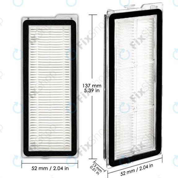 Dust Filter, 2pcs for Xiaomi Roborock QV 35A, QV 35S