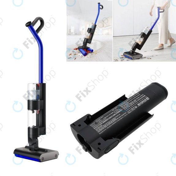 Battery for Dyson WashG1 Wet Floor Cleaner, 2350mAh, Li-Ion, 14.8V, 452646, HQ