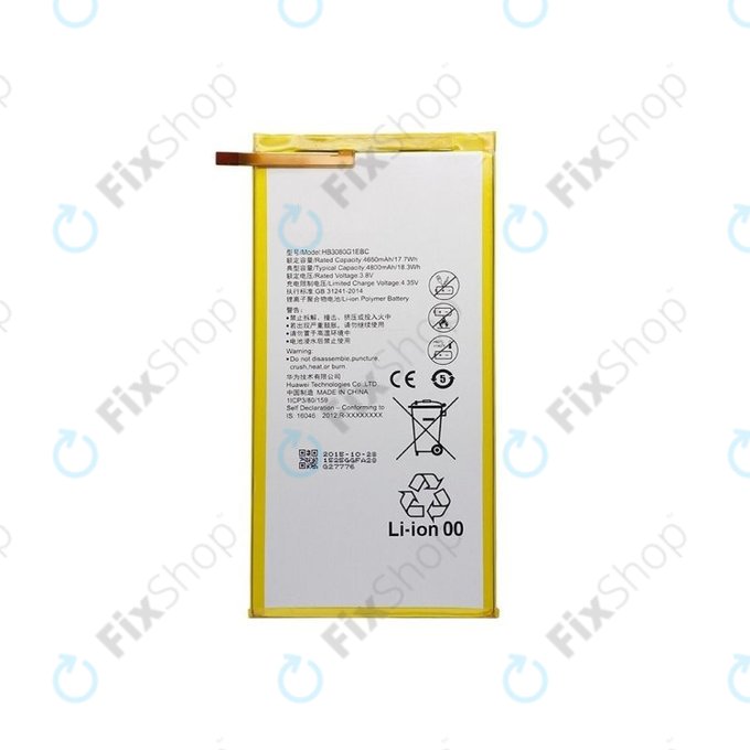 Huawei EE Eagle, MediaPad T1 8.0, T1 10 - Battery HB3080G1EBC 4800mAh