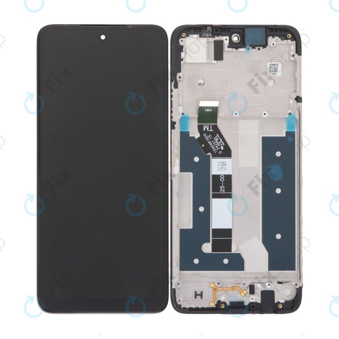 Motorola Moto G35 5G - LCD Display + Touch Screen + Frame (Black) TFT