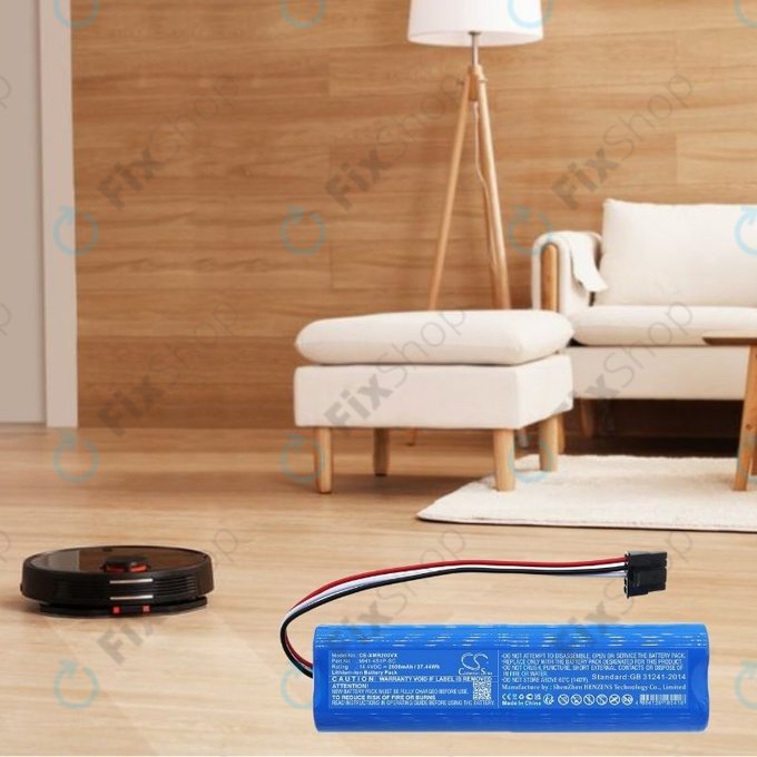 Xiaomi Mi Robot Vacuum Mop Pro (P), 2 (Mijia 2C), Viomi V2 Pro, Proscenic LDS M7 - Battery STYJ02YM, MH1-4S1P-SC Li-Ion 14.4V 2600mAh HQ