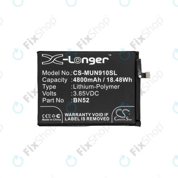 Xiaomi Redmi Note 9 Pro - Battery BN52 4800mAh HQ