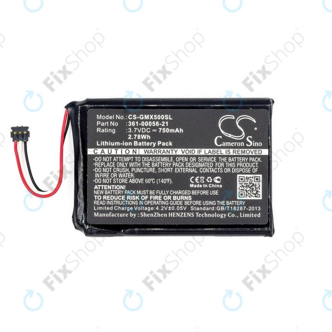 Battery for Garmin Driveluxe 50, 750mAh, Li-Ion, 3.7V, 361-00056-21, HQ