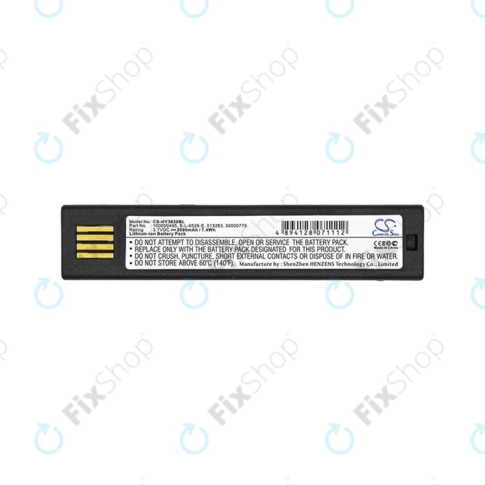 Honeywell 1202g, 1452G, 1472G, 1902GHD/GSR, 1911i, 1981i, 3820/i, 4620, 4820/i, 5620, 6320, 8675i, Xenon 3820/i, 4820/i, 5620, 6320 - Battery 100000495, S-L-0526-E, HO48L1-G 2000mAh HQ