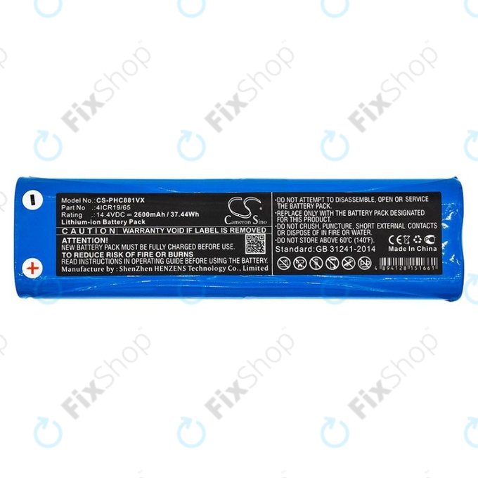 Philips SmartPro Active - Battery 4ICR19/65 Li-Ion 14.4V 2600mAh HQ