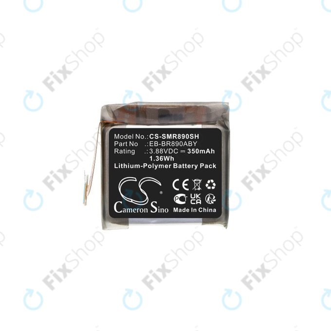 Battery for Samsung Galaxy Watch4 Classic 46 mm, 350mAh, Li-Pol, 3.88V, EB-BR890ABY, HQ