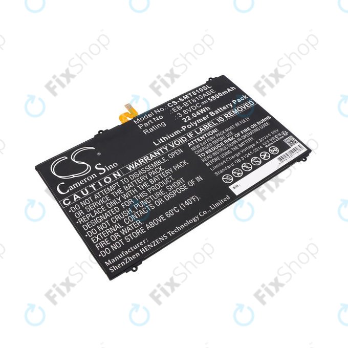 Battery for Samsung Galaxy Tab S2, 5800mAh, Li-Pol, 3.8V, EB-BT810ABE, HQ
