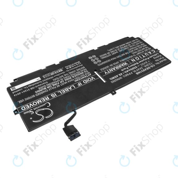 Battery for Dell XPS 13 9300, 9380, 9310, 6500mAh, Li-Pol, 7.6V, 2XXFW, HQ
