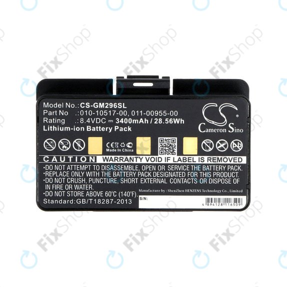 Battery for Garmin GPSMAP, 3400mAh, Li-Ion, 8.4V, 010-10517-00, HQ